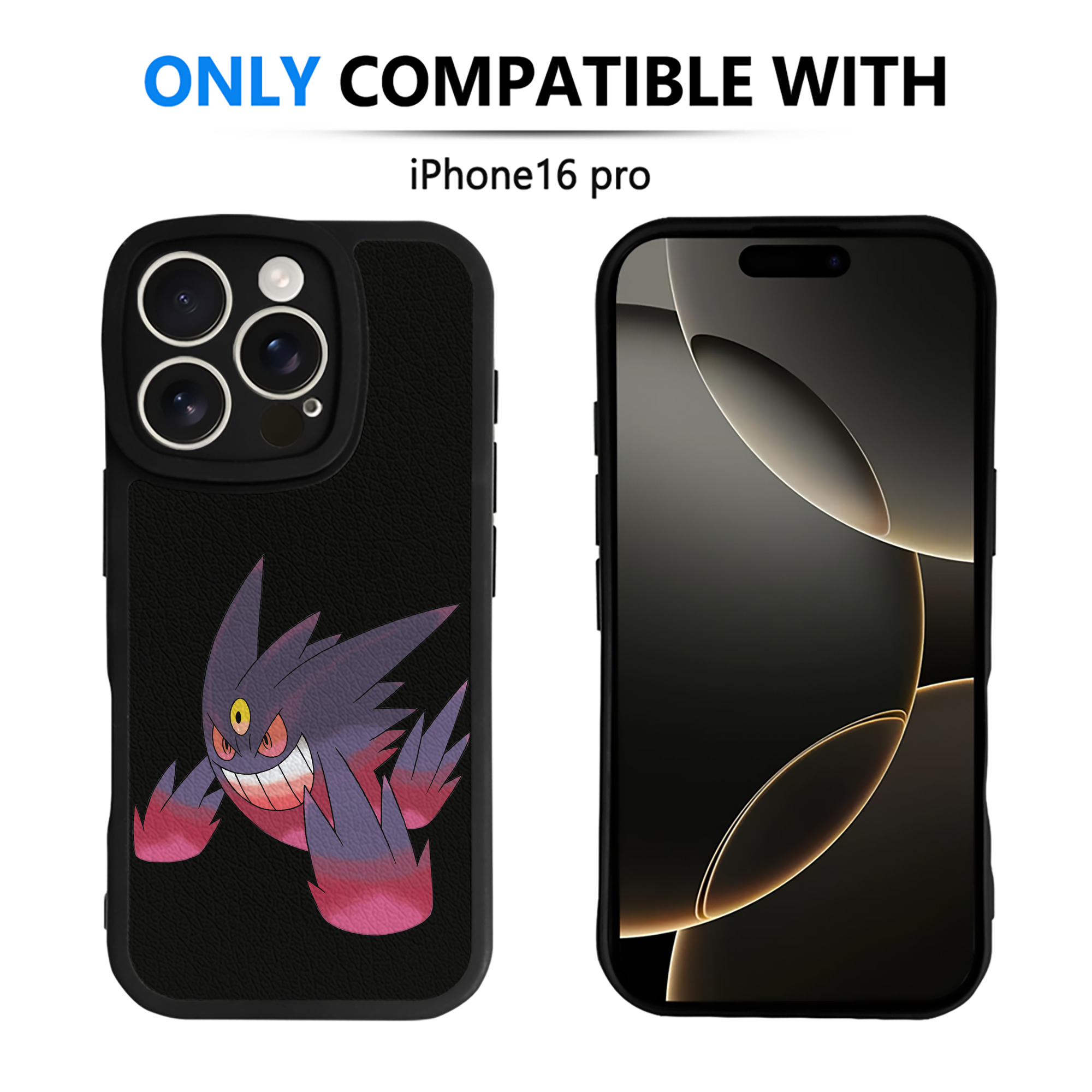 （画像用） ポケットモンスター Pokémon 【iPhone 16シリーズ対応】シリコンスマホケース（レザー調） 材質：シリコン